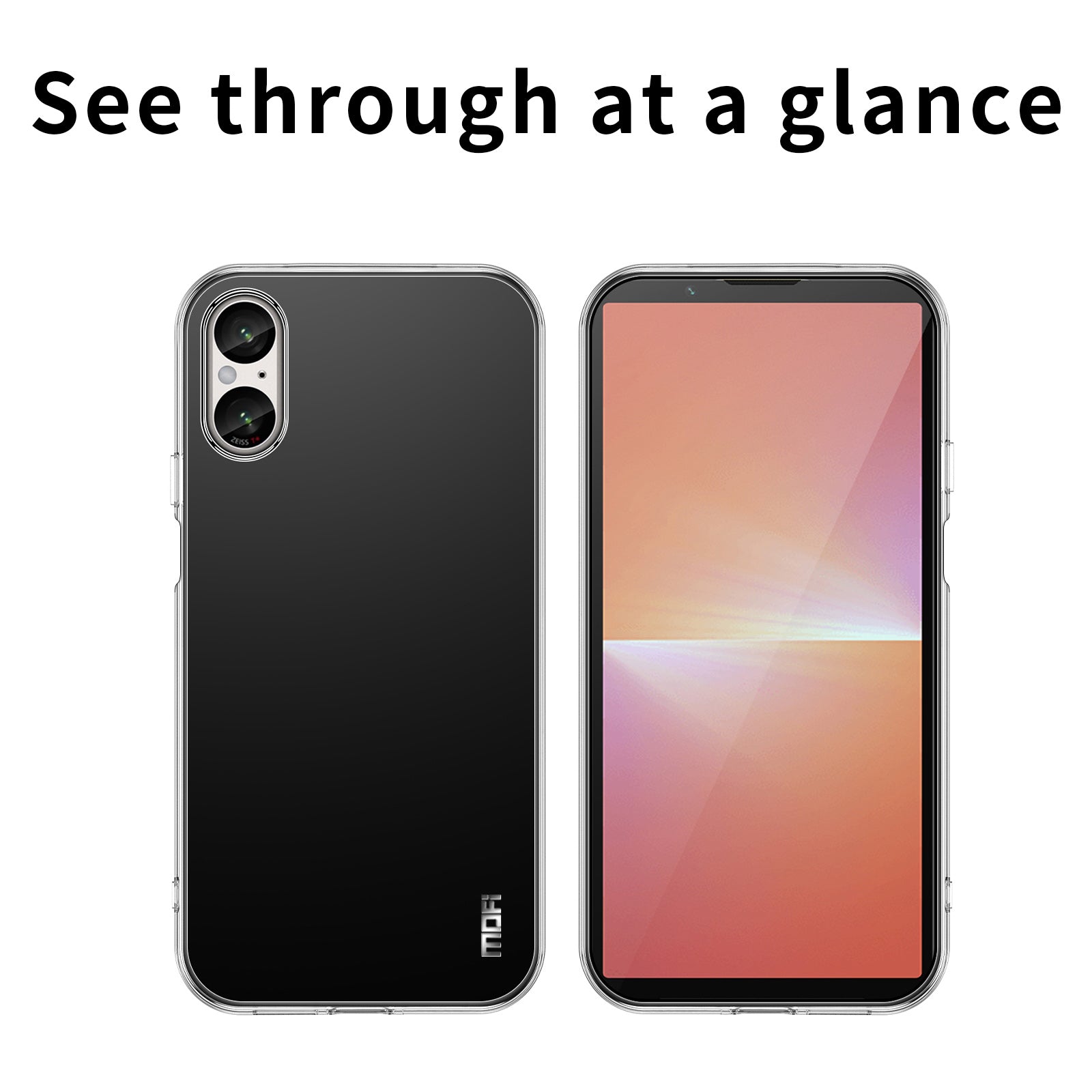 MOFI For Sony Xperia 10 VI Case Transparent Soft TPU Protective Phone Cover MOFI For Sony Xperia 10 VI Case Transparent Soft TPU Protective Phone Cover